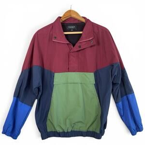 PacSun Colorblock Nylon Pullover Windbreaker Men's Small Retro Gorpcore 90s